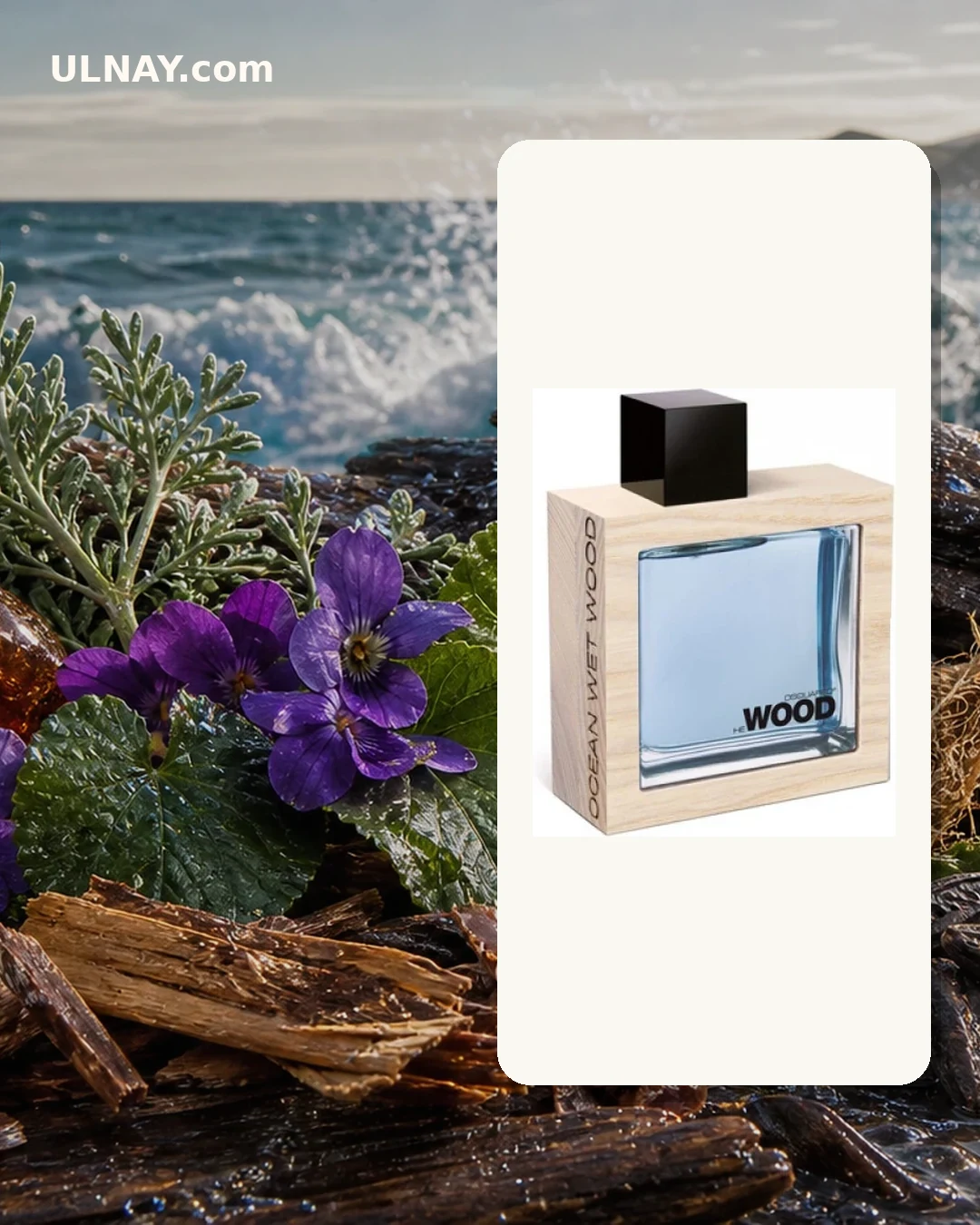 He Wood Ocean Wet Wood — scene and bottle