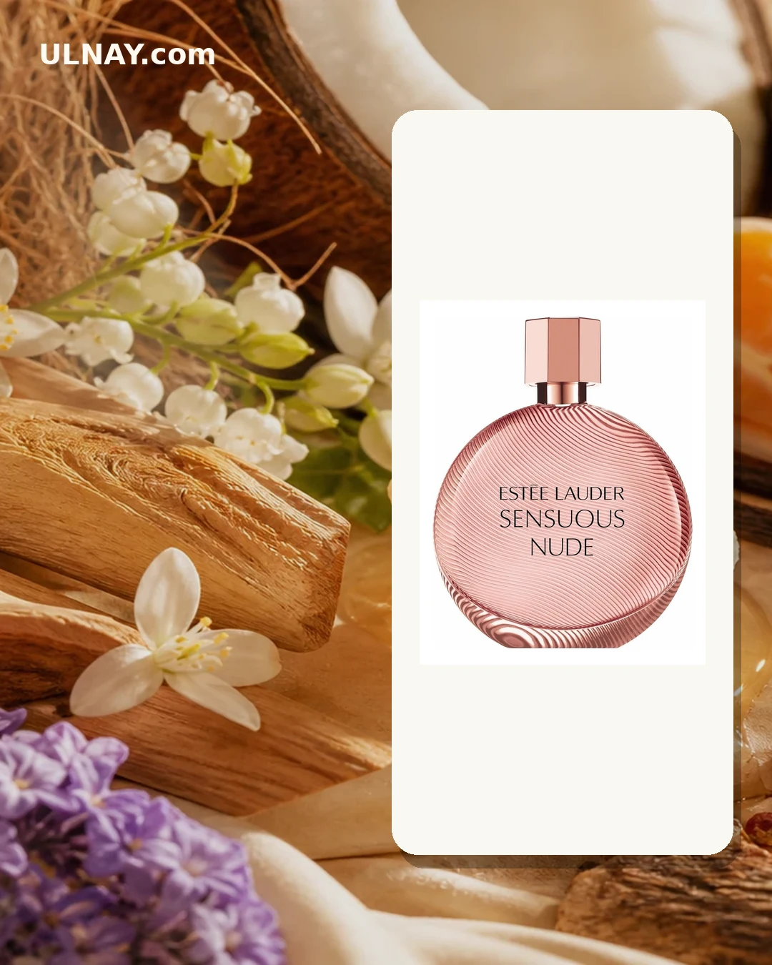 Sensuous Nude — setting and bottle