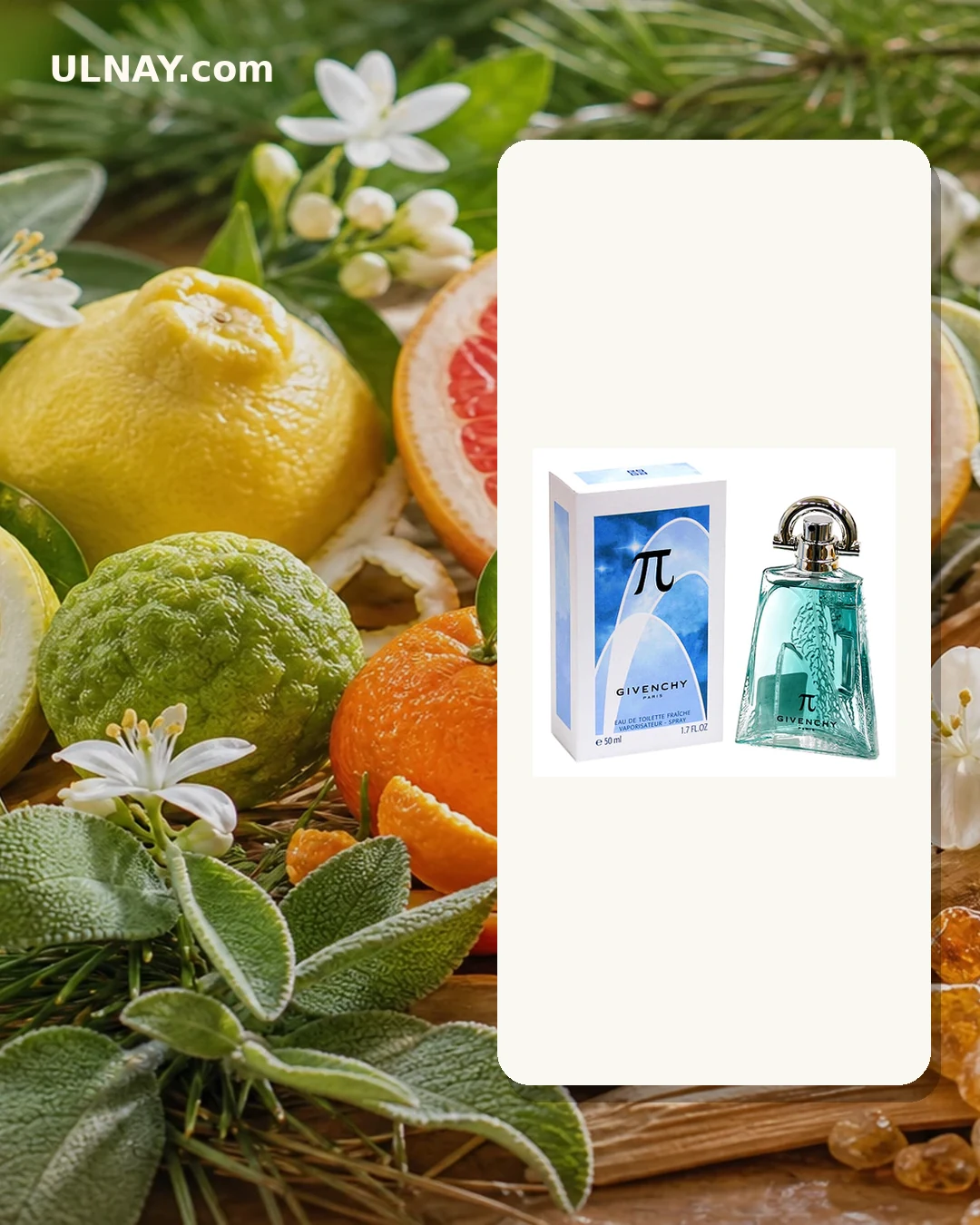 Pi Fraiche — setting and bottle