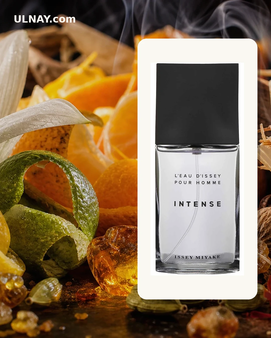 L'Eau d'Issey Pour Homme Intense — scene and bottle