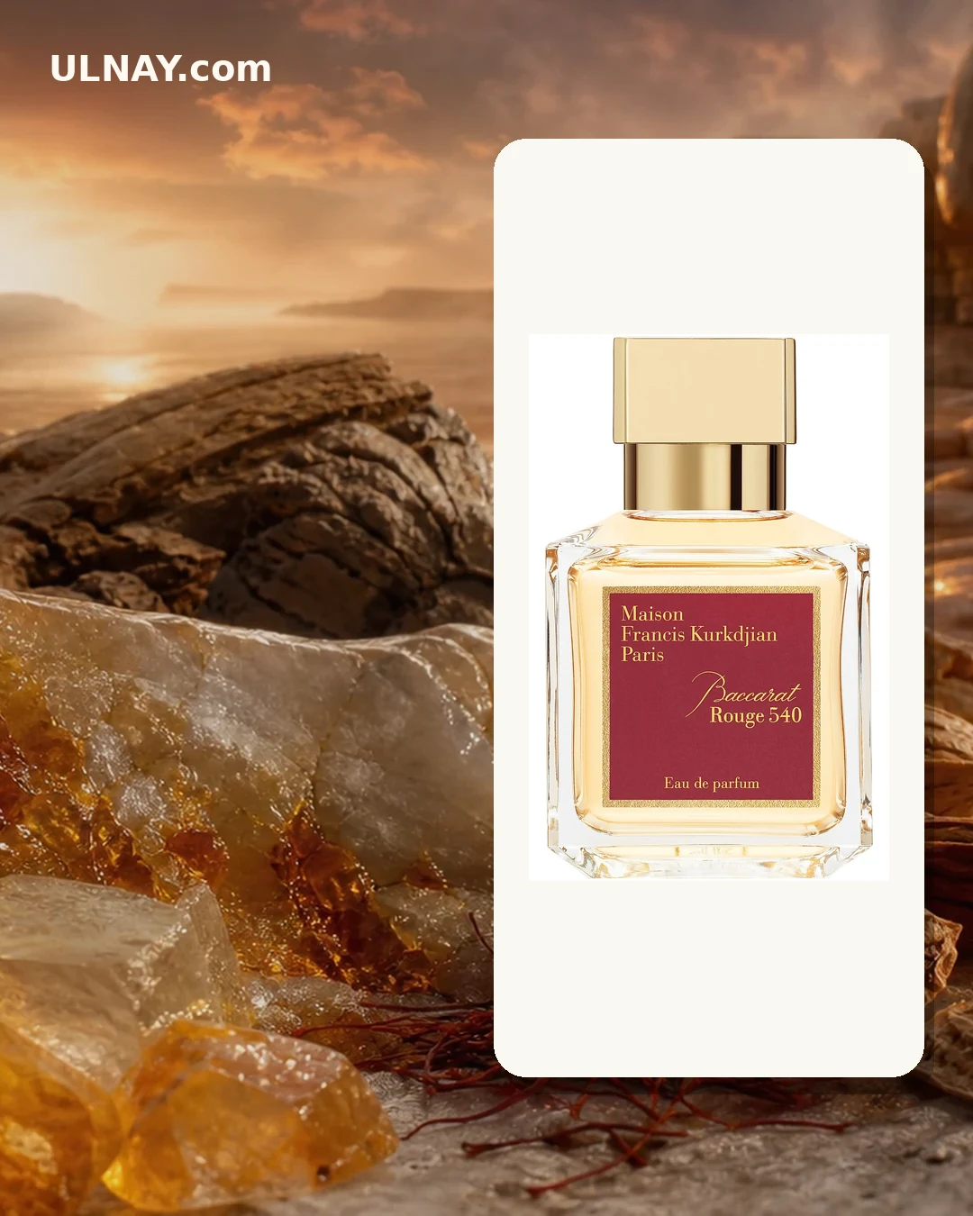 Baccarat Rouge 540 — сцена и флакон