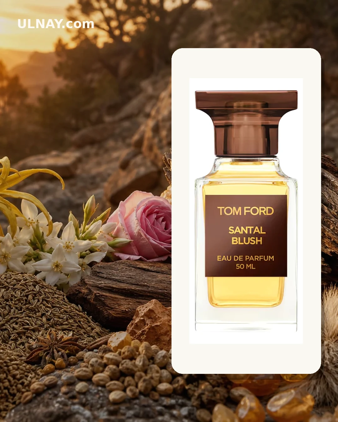 Tom Ford Santal Blush — сцена и флакон